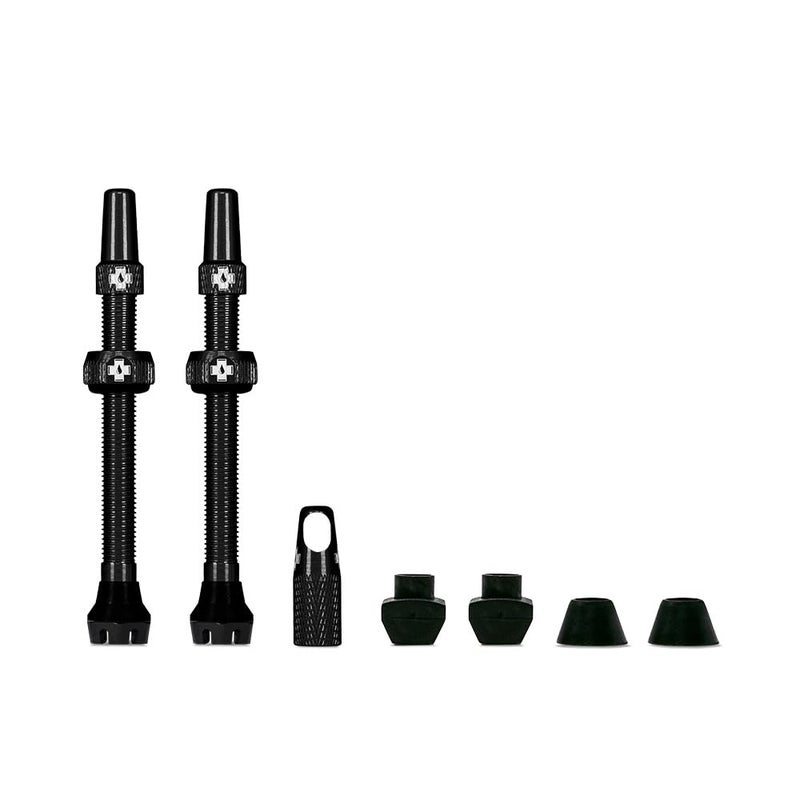 MucOff Tubeless Valves V2 44mm Black 4X 7075 AircraftGrade Aluminium Presta Valves with Core Removal Tool 44mm 60mm 80mm 10 Anodised Color Options Fits MTB Gravel Road