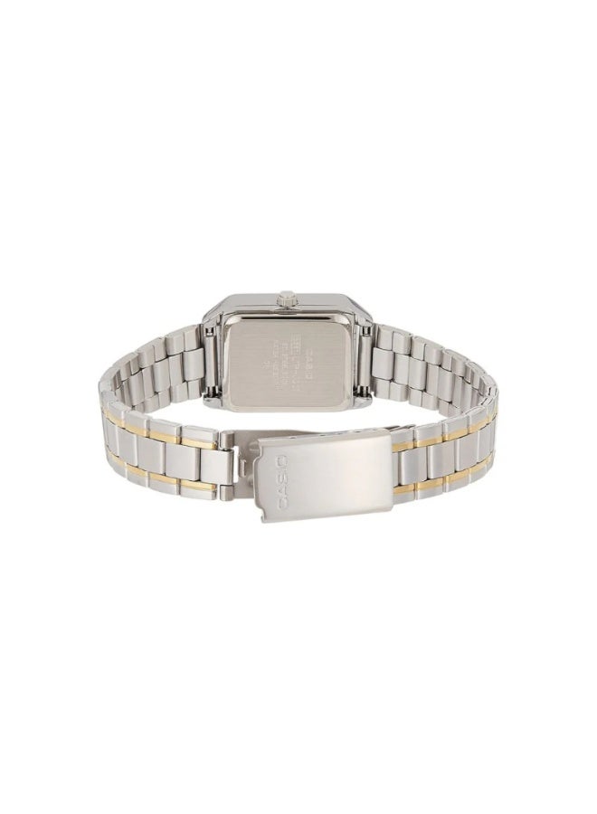Casio LTP-V007SG-9BUDF Women’s Two-Tone Stainless Steel Square Analog Watch – Champagne Dial - Image 4