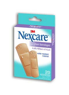 Nexcare ضمادات شفافة من 3M بمقاسات متنوعة - 20 قطعة  - Image 3
