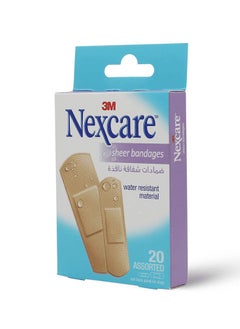 Nexcare ضمادات شفافة من 3M بمقاسات متنوعة - 20 قطعة  - Image 4