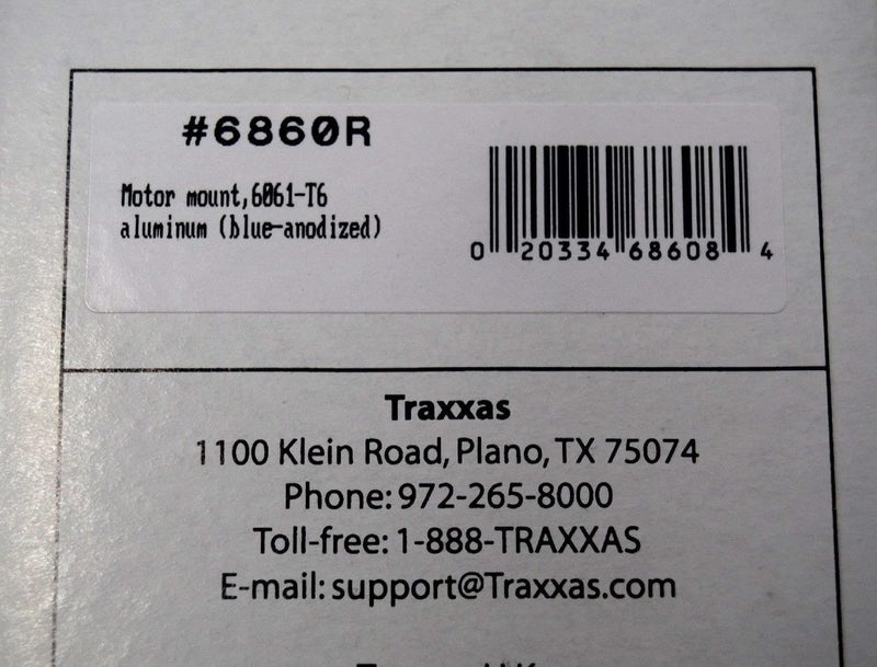 Traxxas 6860R Blue-Anodized 6061-T6 Aluminum Motor Mount - Image 2