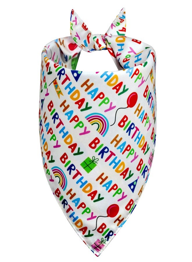 Agroon Dog Birthday Bandana Girl Boy XLarge 1PCS, 2 Patterns Durable Triangle Reversible Scarf Bibs Handkerchief for Puppy Pet - Image 1
