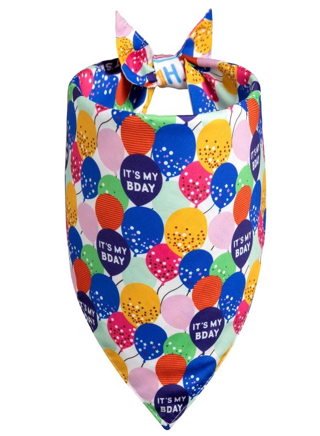 Agroon Dog Birthday Bandana Girl Boy XLarge 1PCS, 2 Patterns Durable Triangle Reversible Scarf Bibs Handkerchief for Puppy Pet - Image 2