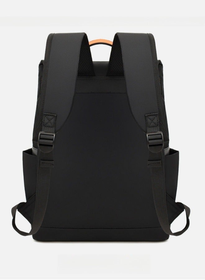nihao Double Shoulder Water Proof Laptop Bag Backpack Washed Cloth Casual Business Office Commuter Backpack 30*13*42 Cm- Black Camouflage  - Image 5