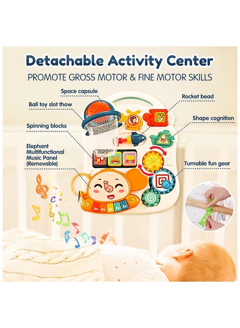 Baby Walker 5 in 1, Sit-to-Stand Learning Walker, Assemble as Scooter/Balance Bike/Push Walker/Activity Table/Detachable Panel,Push Walkers Toys with Music for Toddlers Infant Boys Girls - Image 3