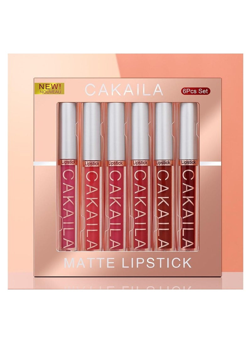 CAKAILA 6PCS Matte Waterproof Non-Stick Cup Long Lasting Silky Lip SET A  - Image 3
