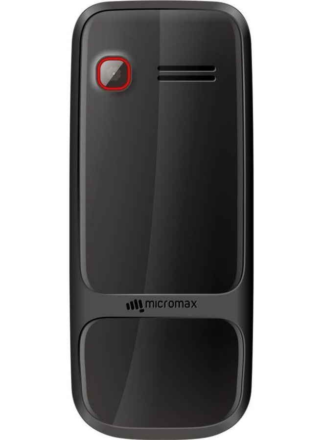 ميكروماكس هاتف ميكرومكس X512 بشريحتين، راديو FM لاسلكي، مصباح يدوي، شاشة 1.77 بوصة، بطارية طويلة العمر – أسود - Image 2