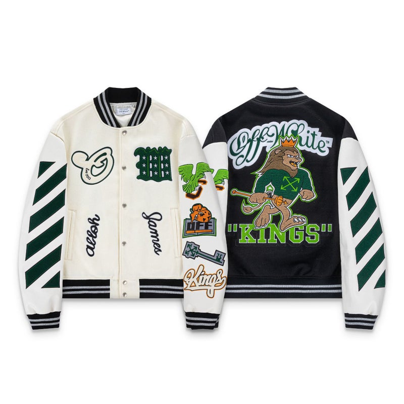2025 New Ow Cartoon Lion King Pattern Embroidered Woolen Jacket For Men And Women Same Style One Piece - Image 4