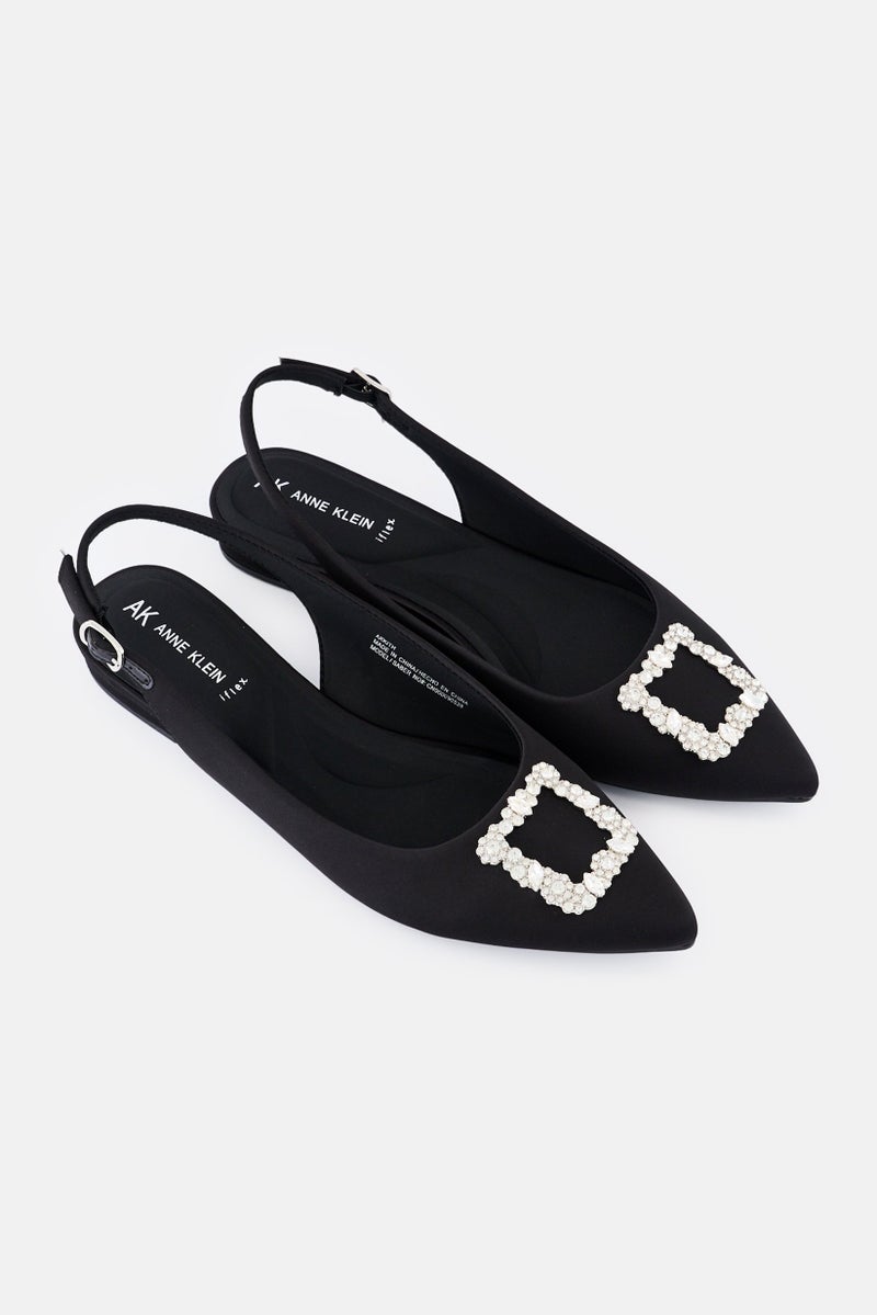 ANNE KLEIN Women Adjustable Buckle Pumps, Black - Image 2