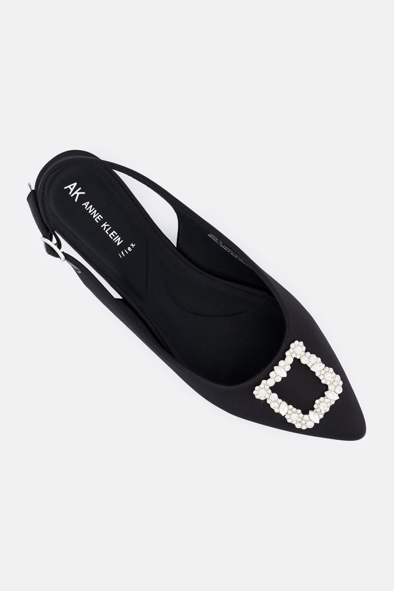 ANNE KLEIN Women Adjustable Buckle Pumps, Black - Image 4