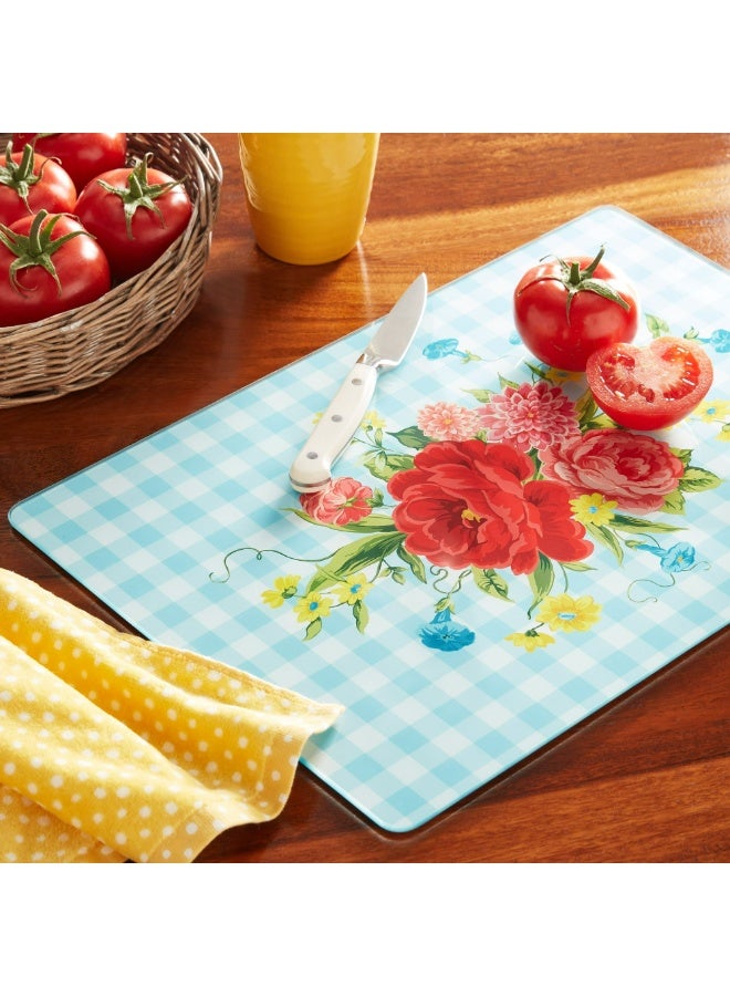 Happy Home Tempered Glass Cutting Board – Transparent, Scratch-Resistant, Heat-Resistant, and Break-Resistant – Dishwasher Safe – 40×30 cm - Image 2