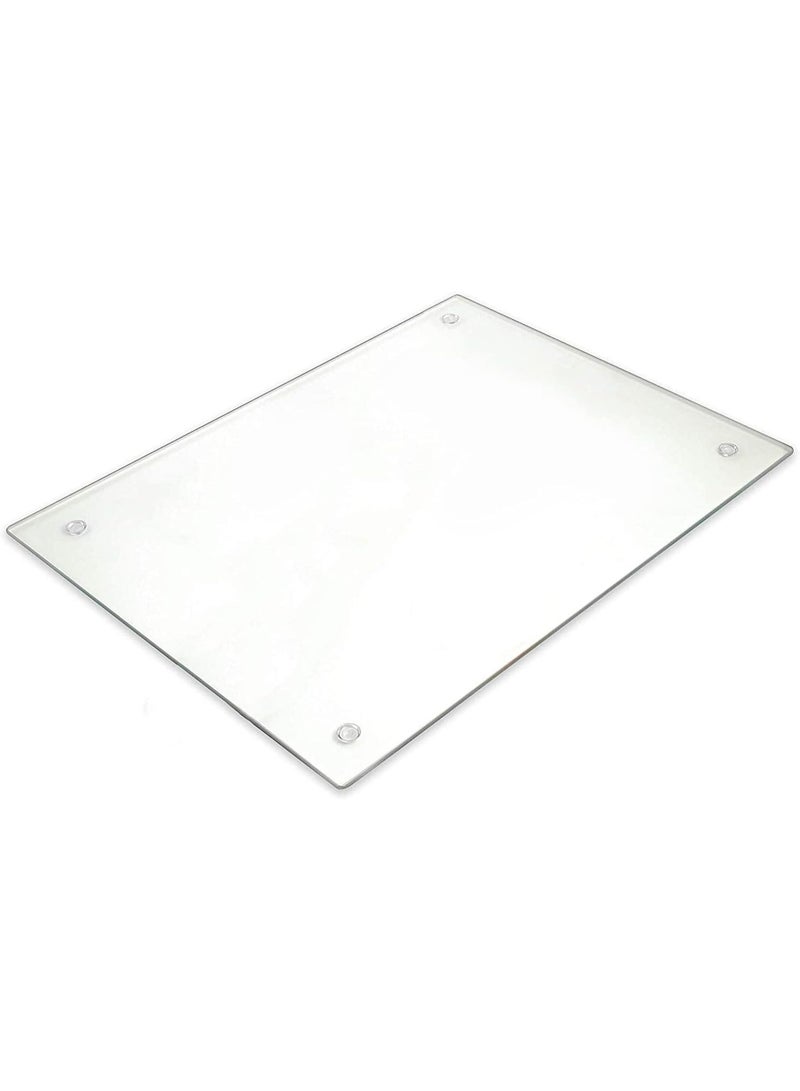 Happy Home Tempered Glass Cutting Board – Transparent, Scratch-Resistant, Heat-Resistant, and Break-Resistant – Dishwasher Safe – 40×30 cm - Image 3