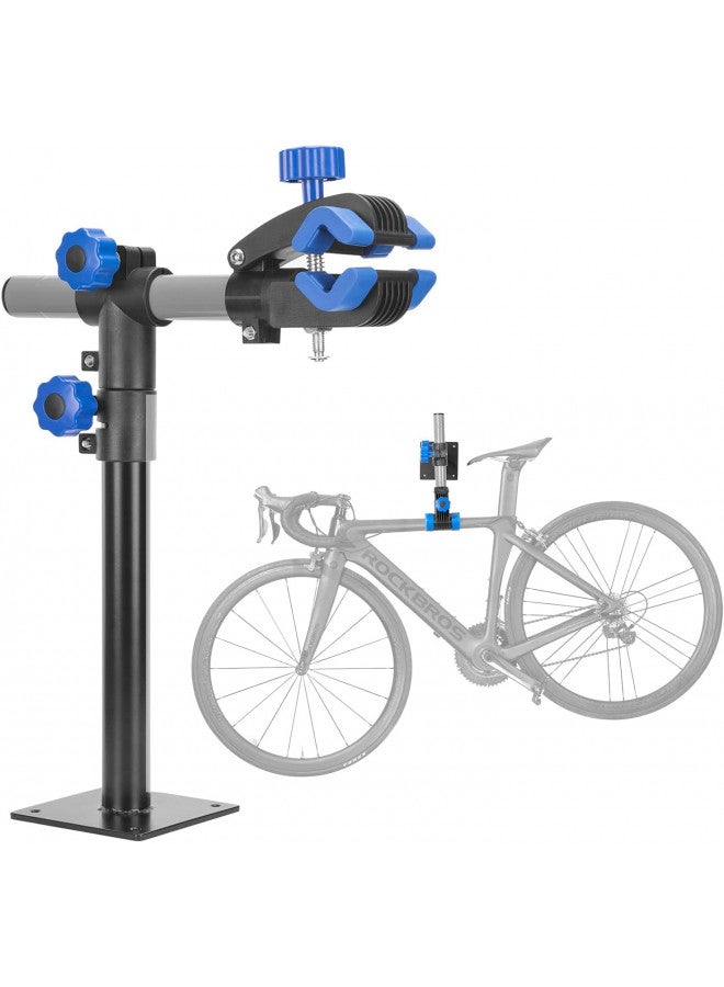 Rockbros ROCKBROS Bike Repair Stand Wall Workbench Mount Rack Workstand Clamp Height Adjustable Home Bicycle Maintenance Rack for Road Mountain Bikes - Image 1