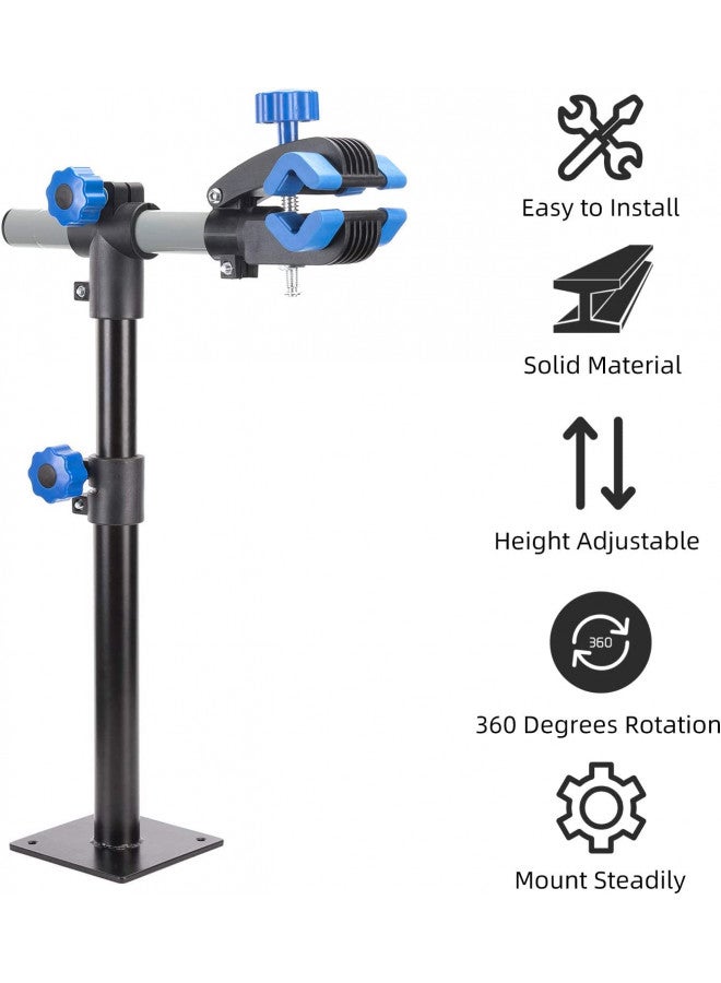 Rockbros ROCKBROS Bike Repair Stand Wall Workbench Mount Rack Workstand Clamp Height Adjustable Home Bicycle Maintenance Rack for Road Mountain Bikes - Image 3