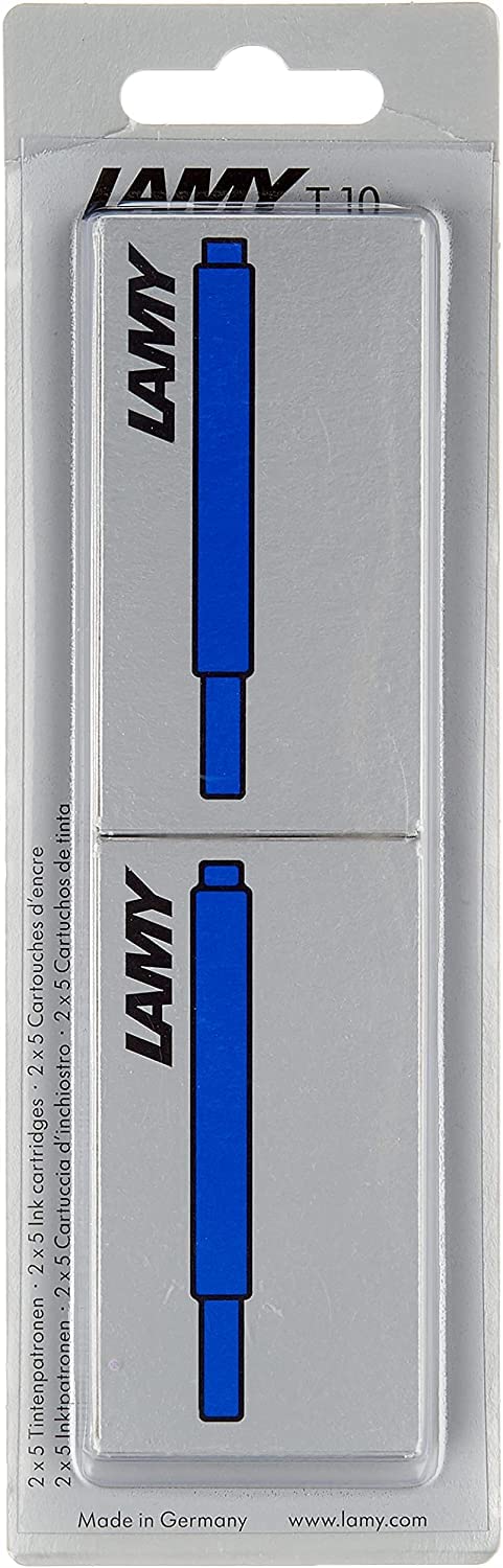 Lamy 1220536 T 10 Ink Cartridges Blue Pack of 10 - Image 2