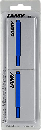 Lamy 1220536 T 10 Ink Cartridges Blue Pack of 10 - Image 1