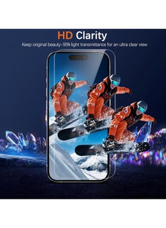 URBBKING Pack Of 2 Prevention of Peeping Screen Protector Tempered Glass for iPhone 15  - Image 2