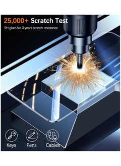 URBBKING Pack Of 2 Prevention of Peeping Screen Protector Tempered Glass for iPhone 15  - Image 3