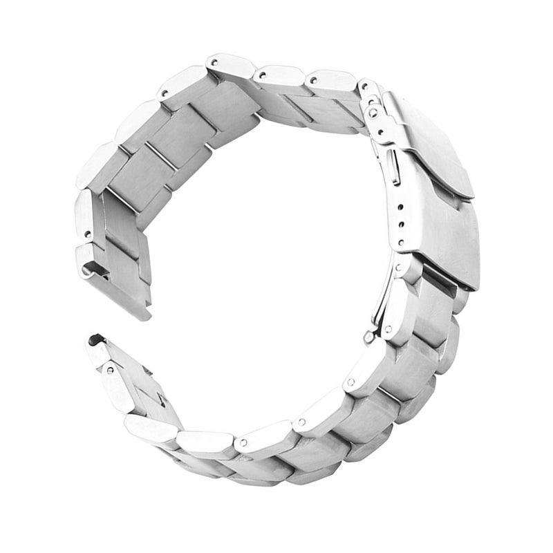 💍 ساعات من الفولاذ المقاوم للصدأ بتصميم مصقول وحزام كلاسيكي - Image 1
