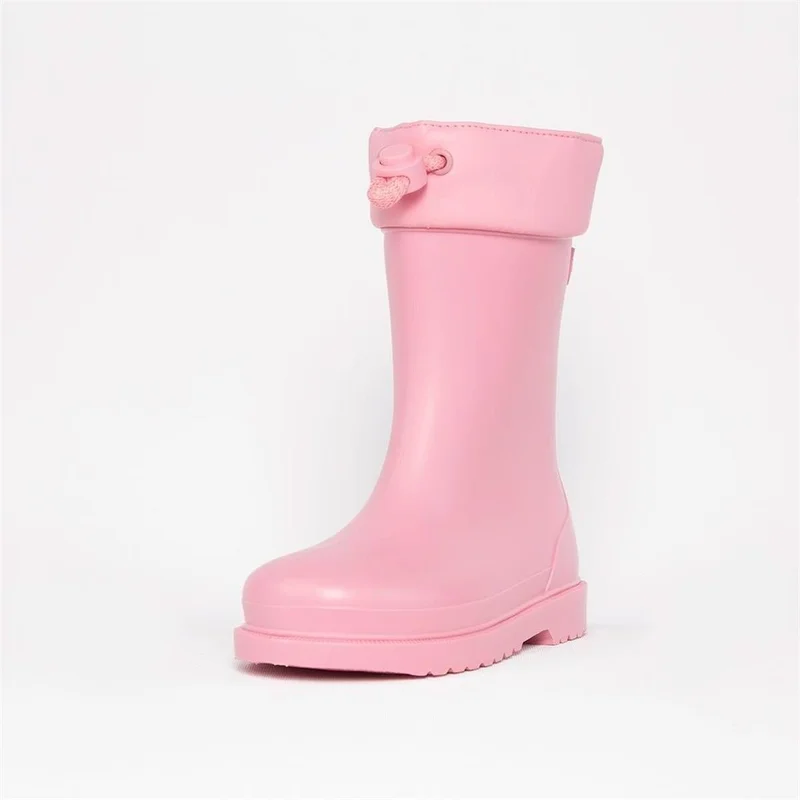 Igor Chufo Cuello Borreguillo Children's Furry Rosa Pink Rain Boots W10101-010 V3