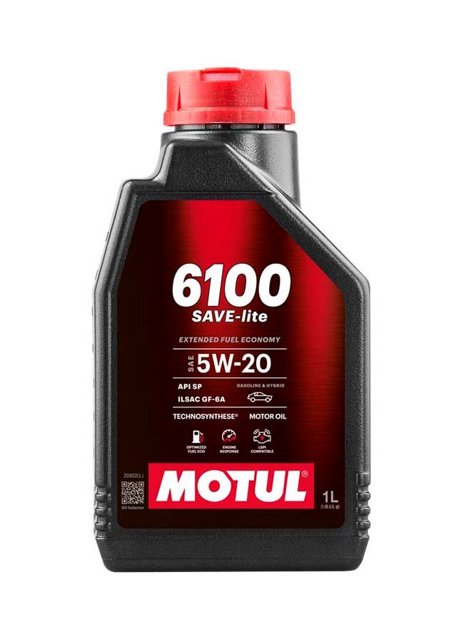MOTUL 6100 SAVE-lite I 5W-20 SYNTHETIC ENGINE OIL 1 Liter Imported from Europe