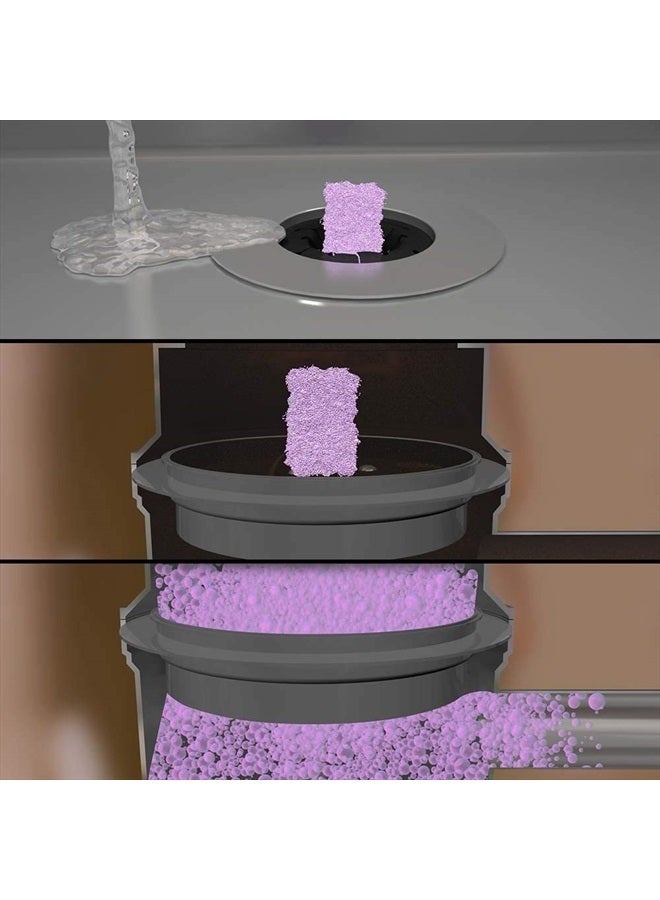 Rejuvenate منظف أنابيب التصريف والتخلص من القمامة عمل رغوي قوي ويزيل روائح التخلص من القمامة عبوة 6 وحدات برائحة اللافندر - Image 4