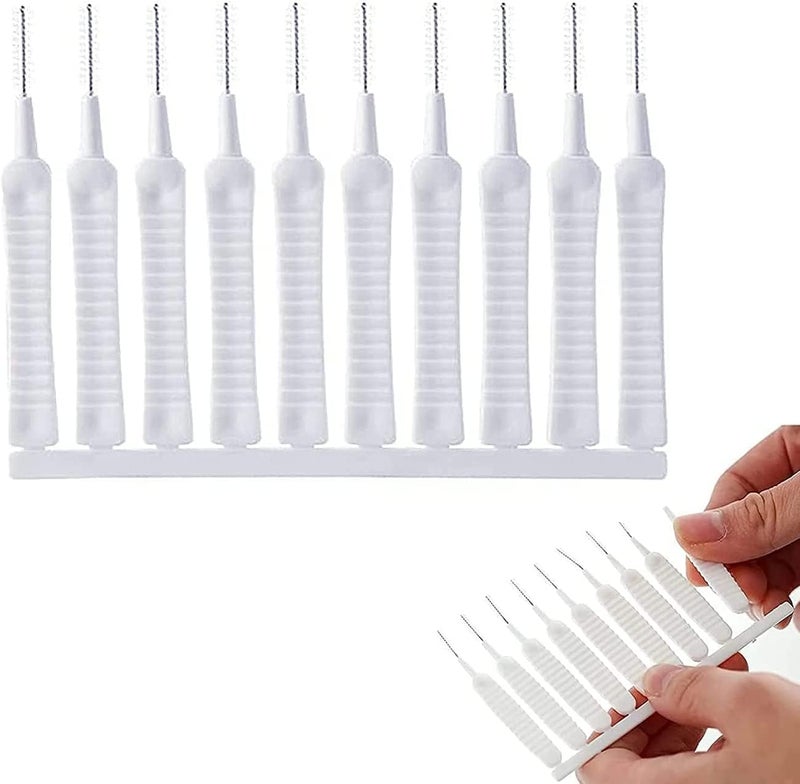 Wisik enterprise Shower Cleaning Brush use for Home, Bathroom, wash Basin Nozzle Small Hole Cleaner Nylon Nozzle Multifunctional Small Cleaning Brush (10 pcs in 1 Set) - Image 1