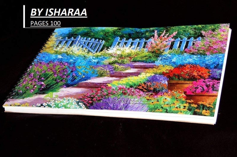 ISHARAA Artist Pad Sketch Book (Multicolour, 9x12-inches) - Pack of 4 - Image 2