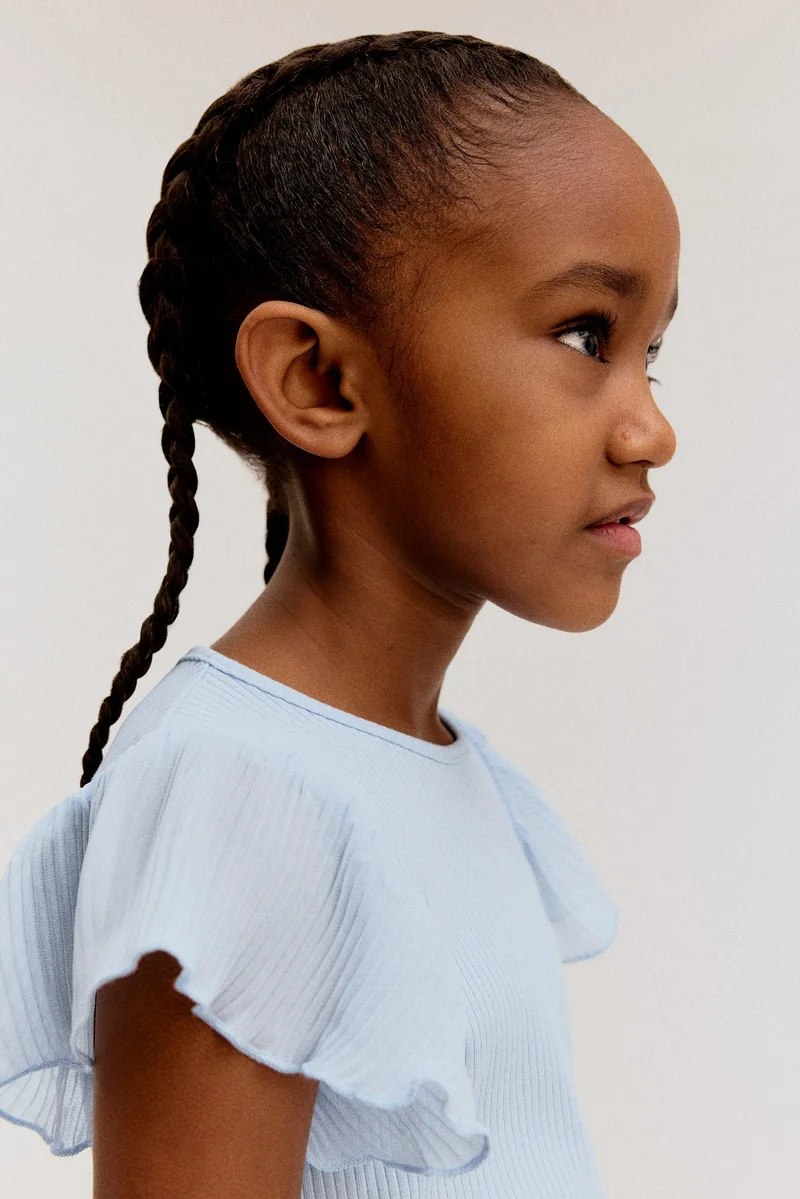 H&M Chiffon-sleeve top