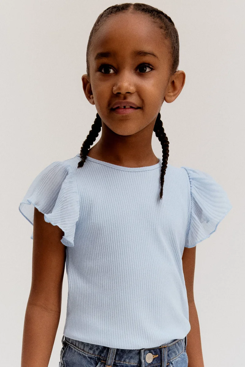 H&M Chiffon-sleeve top