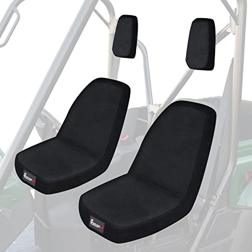 StarknightMT UTV Rhino Seat Covers Water-Resistant Seat Covers Compatible with Rhino 700 660 450 2004-2021 1680D Fabric Black - Image 1