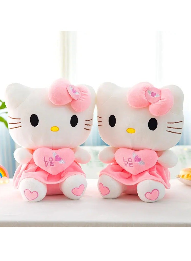 Hello Kitty 2 Pieces Of Hello Kitty Stuffed Dolls, Beautiful Gifts For Children, Boys And Girls, Size 30 Cm  - Image 1