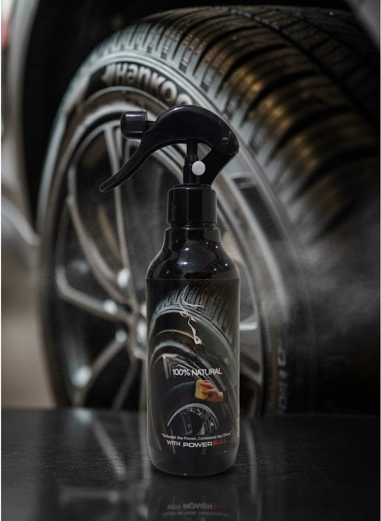 ملمع كاوتش , منظف فائق الجوده , لمعان يدوم طويلا , مواد طبيعيه بالكامل , 325mL - Image 2