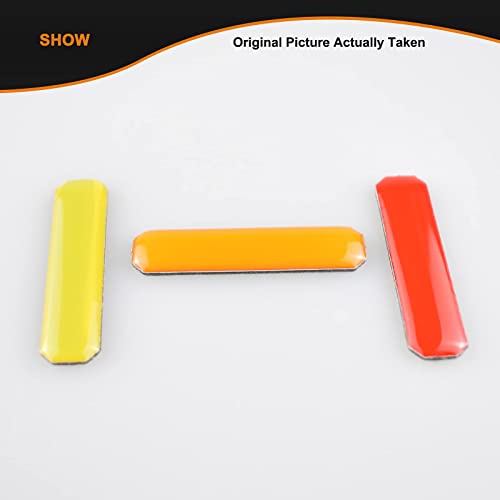 Boigoo 3-Color Stripe Grille Emblem Badge Sticker Compatible for 2016-2021 Toyota Tacoma TRD Pro Grille - Yellow/Orange/Red Tacoma Body Decoration Accessories… - Image 4