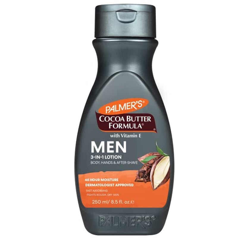 PALMER'S Palmers Cocoa Butter Formula Mens 3in1 Body Lotion 85 Ounce Pack of 3 
