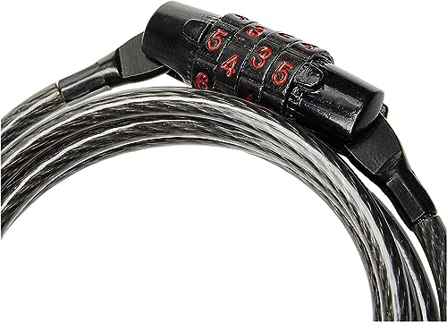 Kryptonite Keeper 512 Combo Bike Lock 4ft x 5mm Braided Steel Cable AntiTheft Security Cable Lock with 4Digit Combination for Outdoor Equipment Bicycles Scooters Fence Gate - Image 3