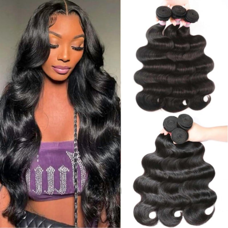 Beauty Forever BF Hair Brazilian Body Wave Hair 3 Bundles 16 18 20inch 100 Unprocessed Virgin Human Hair Weft Extensions Natural Color1005gpc