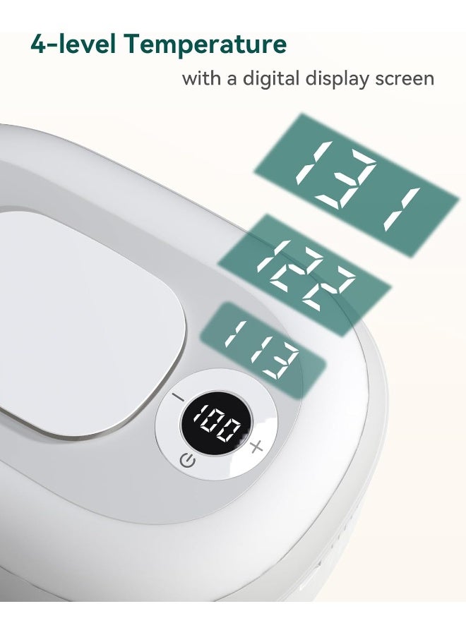BABELIO Baby Wipe Warmer, 2-in-1 Wipe Warmer with 4-Level Temperature Adjustment and Night Light Function - Image 5