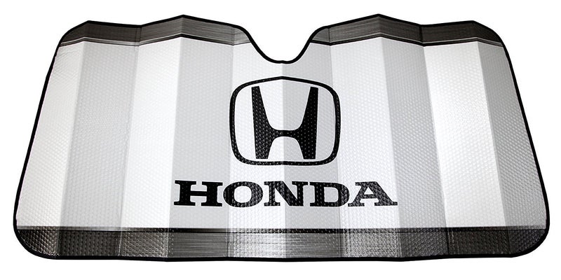Plasticolor 003714R01 Honda Logo White Accordion Style Car Truck SUV Front Windshield Sunshade