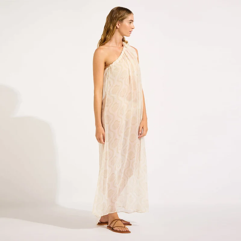 Seafolly  Luna One Shoulder Maxi Kaftan - Women for Women | Best Price UAE