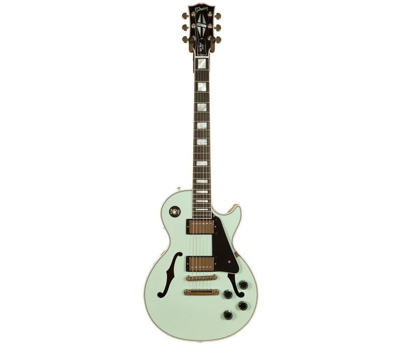 Gibson Custom LPC-PSL22558 Les Paul  Chambered F-Holes Electric Guitar - Kerry Green - Image 2