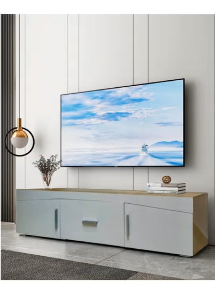 Living Modern Plasma Table With Shelf 180*45 CM - Image 1