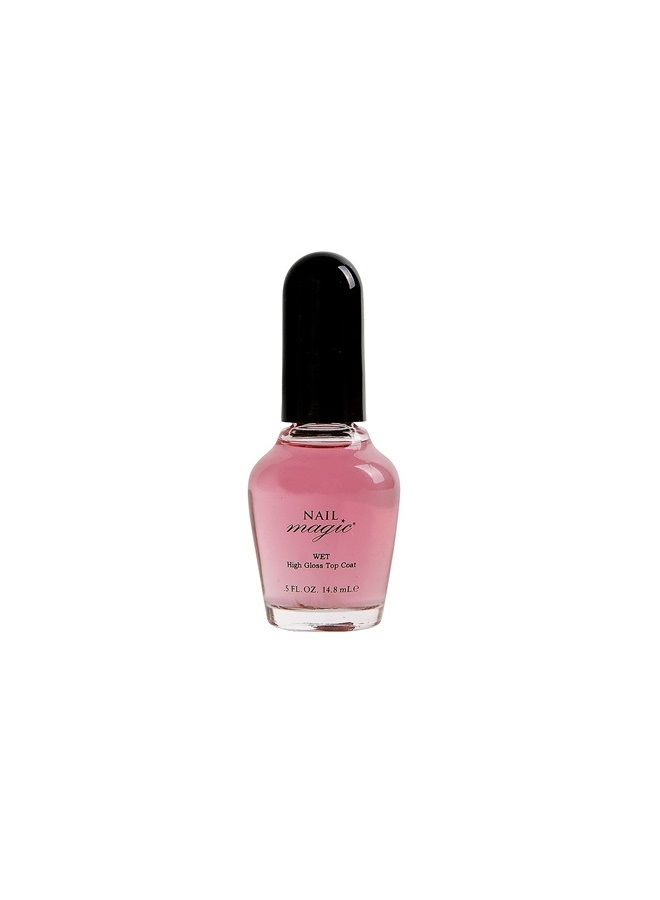 Nail Magic Wet Top Coat - Clear Nail Polish, High Gloss Top Coat. Natural, Shiny Finish, Long Lasting, Extreme High-Gloss (0.5 Fluid Ounce) - Image 2