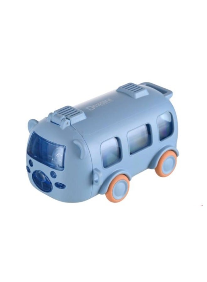DESSINI 500ml School Bus Water bottle, Blue - Image 1