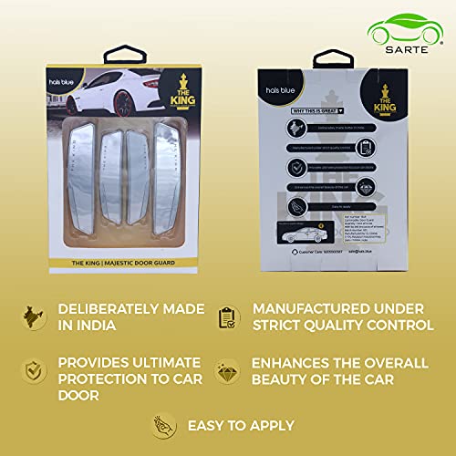 SARTE Car Door Edge Guard Scratch Protector for All Cars (Chrome Finish) - Image 5
