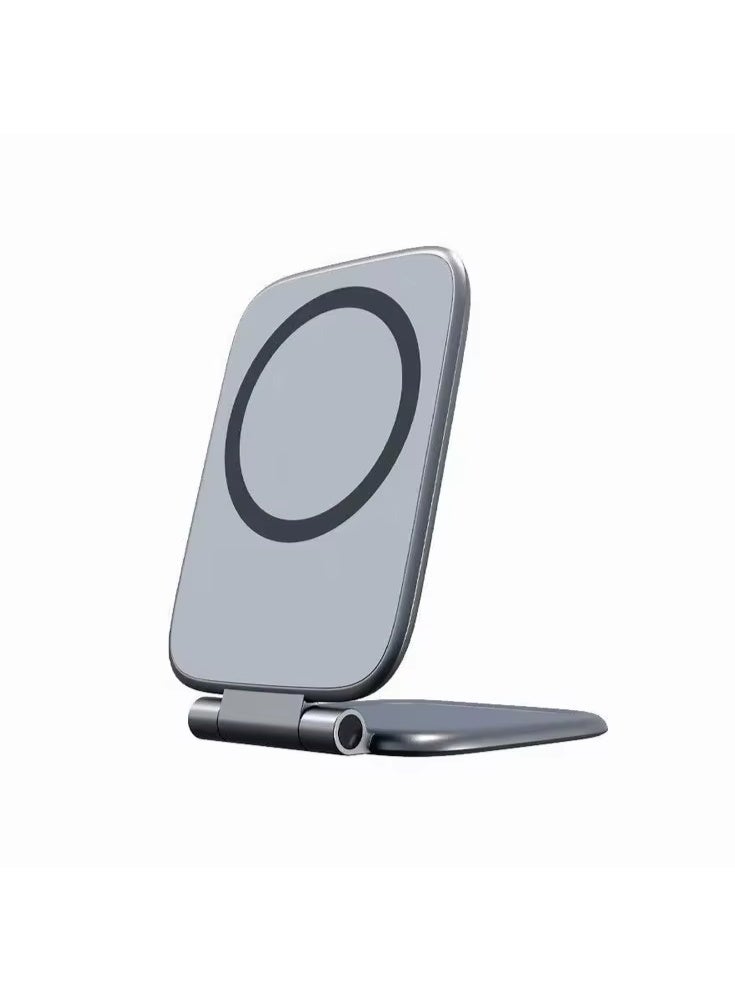 مدعّم هاتف مغناطيسي مزدوج - حامل هاتف رفيع جدًا قابِل للطي، متوافق مع ماج سيف وآيفون 17/16/15/14/13/12/11 برو ماكس وسامسونج وشياومي - Image 2