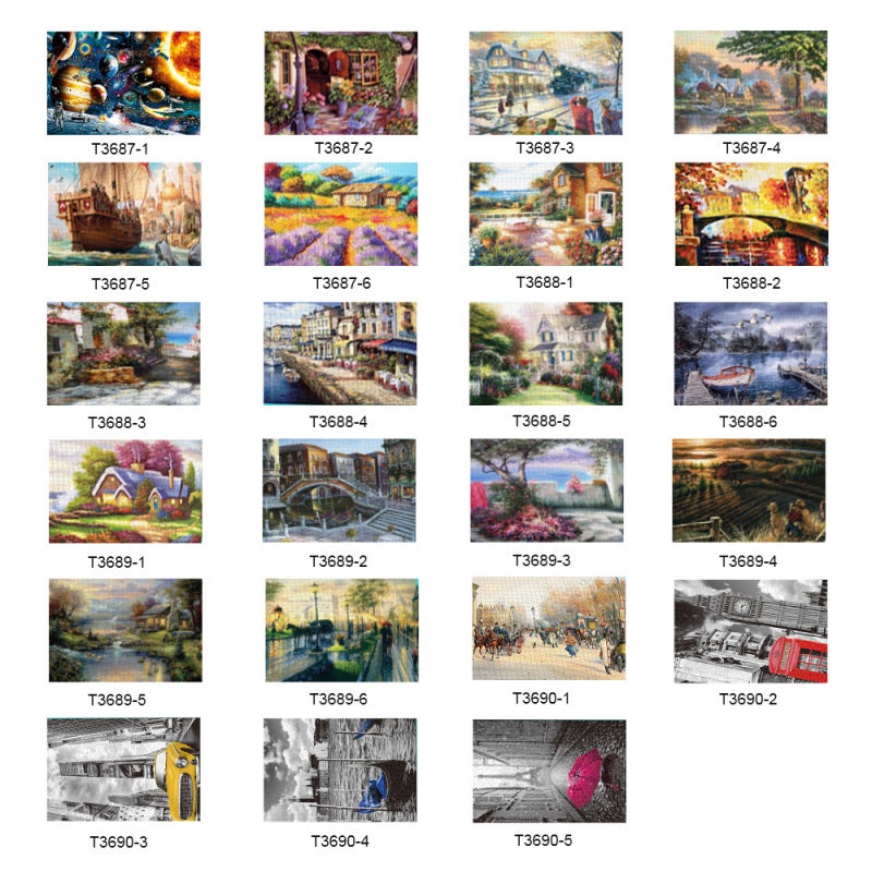 Children Puzzles: 1000pcs Thick Paper High-Definition Fantastic Scene - Intellectual Development Indoor Toy for Kids DIY Gift Home Decoration - Image 2