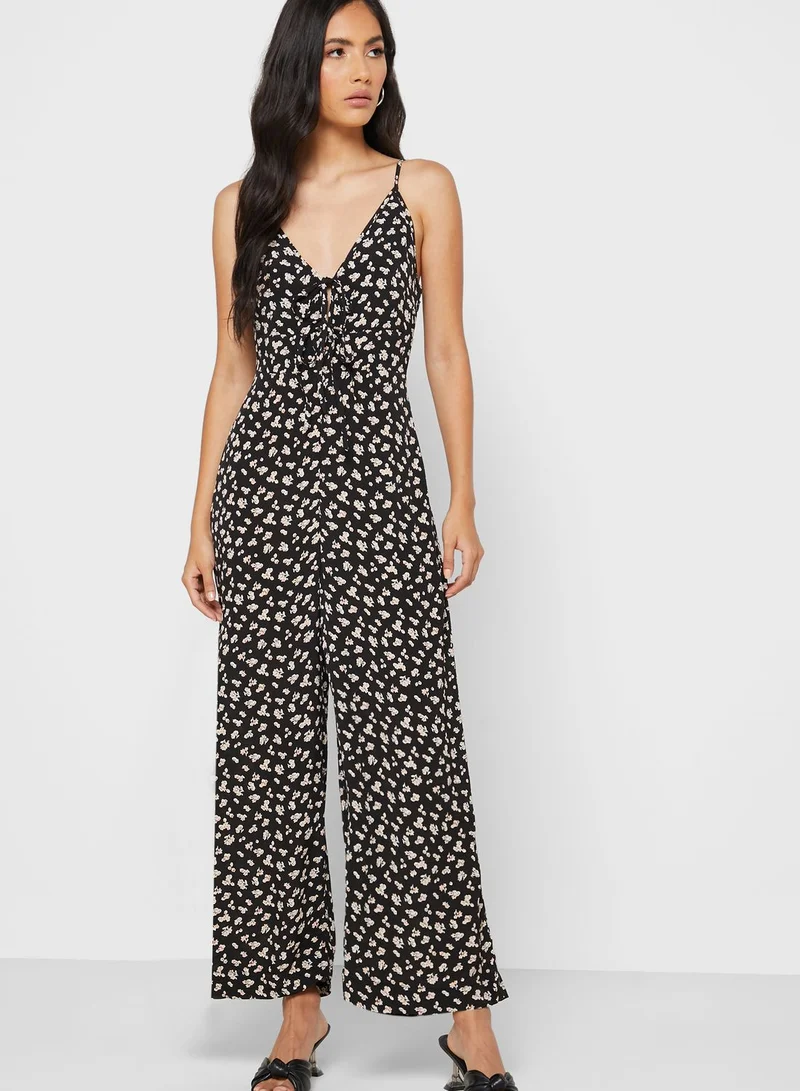 TOPSHOP Floral Print Jumpsuit