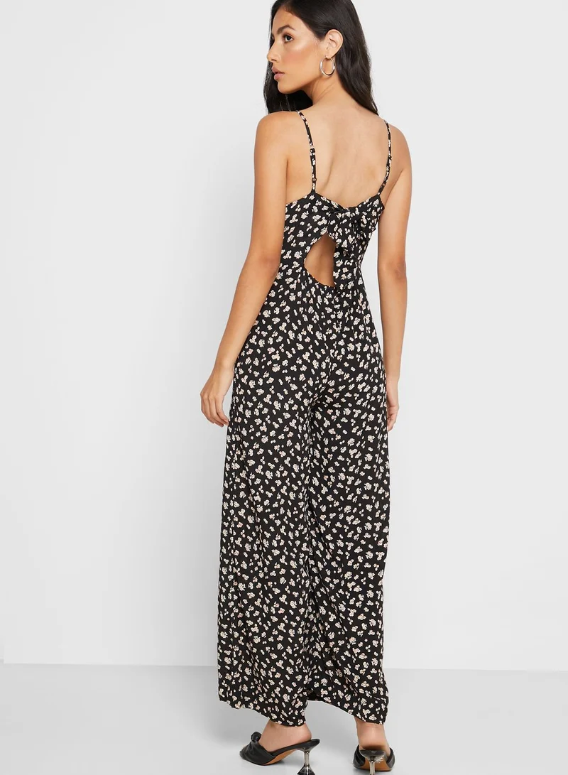 TOPSHOP Floral Print Jumpsuit