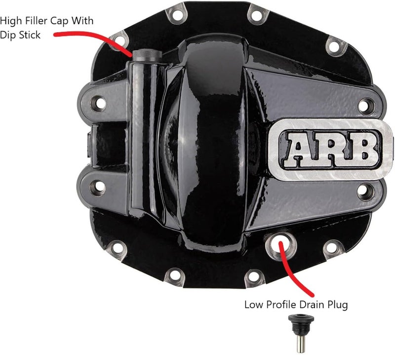 ARB 0750011B Front Differential Cover - Black - Image 5
